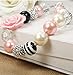 FINREZIO 2 Pairs Cute Chunky Bubblegum Necklace and Bracelet set for Girls