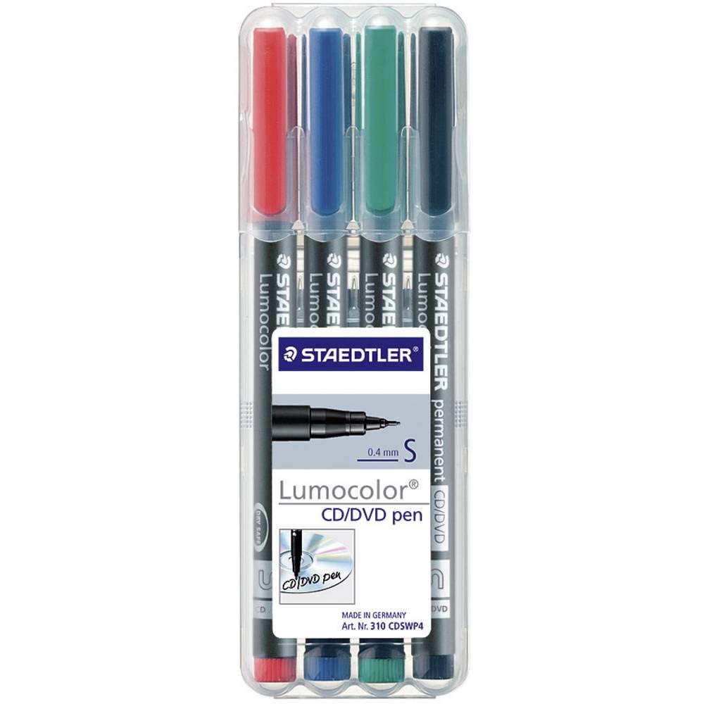 Staedtler CD Marker, Assorted Wallet of 4