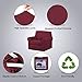 H.VERSAILTEX 2-Pieces Armchair Cover Super Rich Chair Slipcover/Furniture Cover Arm Chair Covers for Chairs, Knitted Jacquard Spandex Chair Cover Stay in Place, Skid Resistance (Chair, Burgundy)