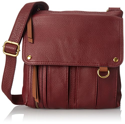 Fossil Morgan Traveler Cross Body Bag, Maroon, One Size