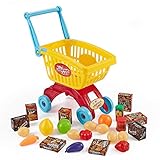 Think Gizmos Shopping Cart for Toddlers - Supermarket Play Set - TG705 - Toddler Play Set Gift for Boys & Girls Aged 3 4 5+