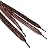 TopTie Metallic Lurex Flat Shoelaces, Fashion Bling Shoelaces, Price / Pair BROWN-45