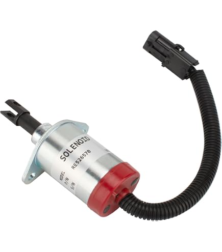 Solenoïde Arrêt Carburant Firmusparts AM124377 - Compatible John Deere 655, 755, F915, Etc. | 12V