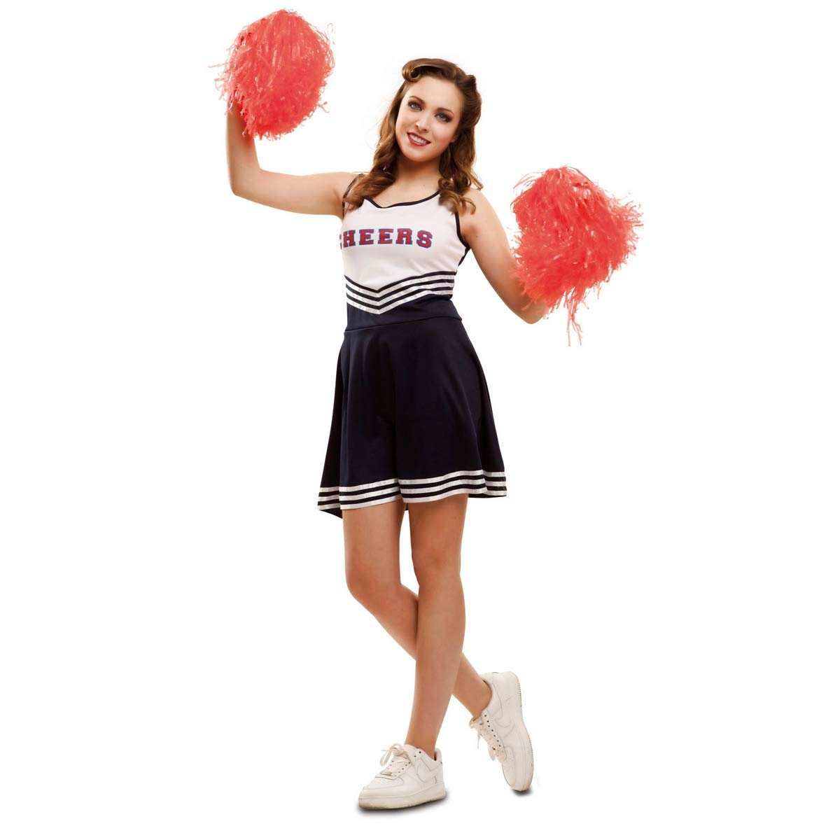Partychimp Women's Cheerleader Costume, White