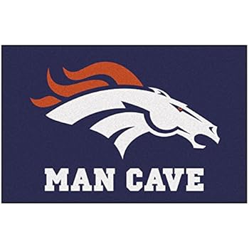 FANMATS 14297 NFL Denver Broncos Nylon Universal Man Cave Starter Rug