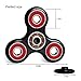 Rosmax Tri Fidget Hand Spinner, Ultra Fast Bearings, Finger Toy, Great Gift for ADD, ADHD, Anxiety, and Autism Adult Children(BlackRed)