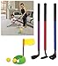 MyLec Golf Set, with Chipper, Putter, Driver, 2 Balls, Putting Ring, Golf Flag, Lightweight & Durable, Made with Soft Foam, Firm Grip, Kid Safe, Outdoor/Indoor Golf, Modern Kids Golf Club(Assorted)