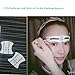 BTArtbox Thrush Terminator 30 Pairs Adhesive Korean Flat Shape Eyebrow Stencils Template Paper Card with 1 Pc Dark Brown Double-head Eyebrow Pen and 2 Eyebrow Link Sticks