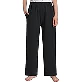 Latuza Women's Petite Wide Leg Lounge Pants Loose Fit Cotton Pants