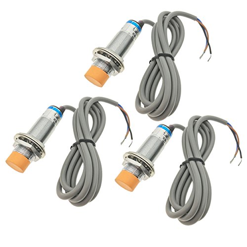 Saim 3 Pcs LJ18A3-8-Z/BX 8mm Approach Sensor Inductive Proximity NPN NO Switch DC 6-36V