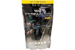 Lancer Tactical .20g-.32g Green Tracer Glow in The Dark Airsoft BBS - Seamless Match-Grade Tracer BBS, Made in Taiwan