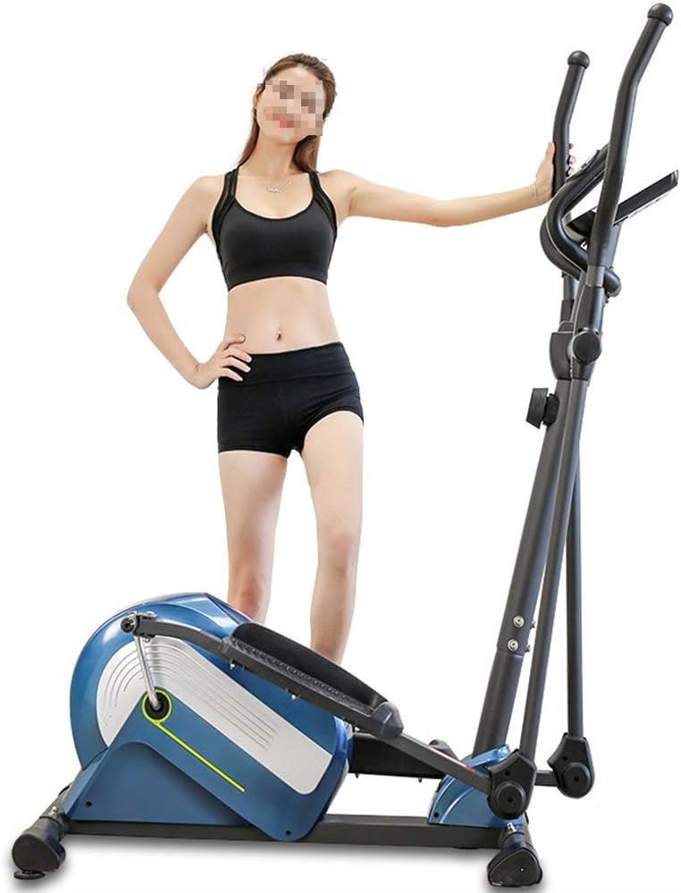 QERNTPEY Elliptical Trainer Elliptical Machine Eliptical Exercise Trainer Machine for Home Use Smooth Top Levels Elliptical Trainer for Small Rooms, Apartments, Or Anywhere for Home Office Gym