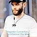 iClever Bluetooth Headphones, Wireless Earbuds with Stereo Music, 10 HOURS Playtime, Magnetic Connection, CVC 6.0 Noise Cancelling, Waterproof Sports Headphones for Smartphones, Tablets, Black