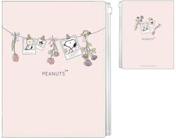 Amazon クラックス 6ポケット クリアファイル スヌーピー フラワー クリアホルダー 文房具 オフィス用品