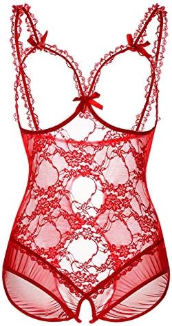 Plus Size Lingerie for Women One-Piece Teddy Lingerie Bodysuit Lace Nightie