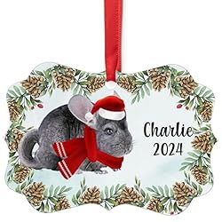 Blue Chinchilla Christmas Ornament 2024