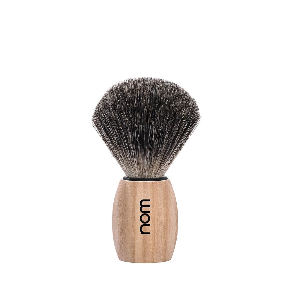 Nom OLE Pure Badger Shaving Brush, Pure Ash
