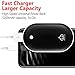 XGUO Rechargeable Hand Warmer Reliable Double-Side Heating Pocket Hand Warmers Electric Handwarmers 5200mAh Portable USB PowerBank Best Gift for Lover Family Women Mom Father in Winter (Black)
