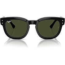 Amazon.com: Ray-Ban RB0298SF Mega Hawkeye Square Sunglasses, Black 