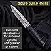 Tactical Knife - Survival Fixed Blade - Best Outdoor Military Knives for Camping Bushcraft or Self Defense - Large Stainless Steel Blade Full Tang Handle Tactical Knofe - Comes with E Book 2791 U-PQ