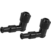 ACROPIX Spark Plug Cap Boot Non Resistor Fit for CG125 GN125 WY125 CD110 Motorcycle Scooter Dirt Bike ATV - Pack of 2 Black