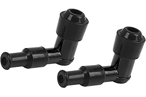 ACROPIX Spark Plug Cap Boot Non Resistor Fit for CG125 GN125 WY125 CD110 Motorcycle Scooter Dirt Bike ATV - Pack of 2 Black