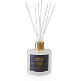 Moodcast Sinner Reed Diffuser - Luxury Scent Diffuser for Home, Fragrance for Bedroom &amp; Bathroom - Smoke, Leather &amp; Vetiver, 8 Reeds, Clean Ingredients - 3.4oz