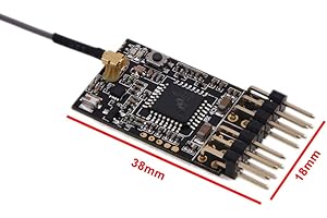 AGFRC 2.4Ghz 4CH RC Receiver Compatible with Futaba FASST for Fixed Wing Aircraft RC Car Remote Receiver (RFSS04F)