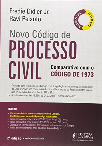 Novo Codigo de Processo Civil: Comparativo com o Codigo de 1973