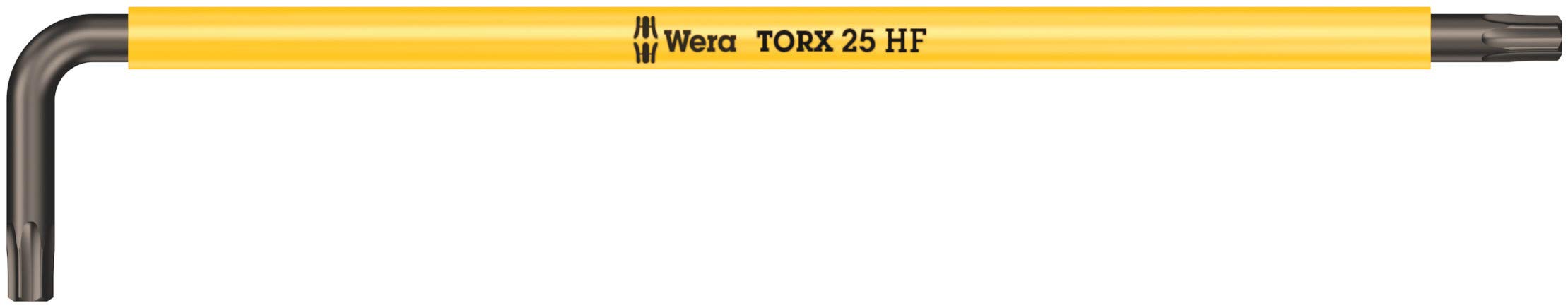 Wera 05024476001 967 SXL Torx Holding Function Laser Long L-Key, Yellow, TX 25 x 154 mm