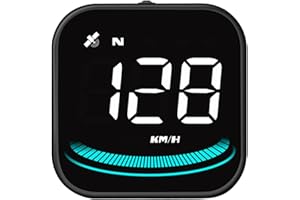 Shkalacar Head-Up Display for Car, Car GPS HUD with Displays Speed, Compass, Number of Satellites, Kilometer Mile Toggle