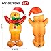 MerryXGift Christmas Inflatable Gingerbread Man 5ft - Xmas Inflatable Blow up Decorations for Yard Outdoor Garden Lawn