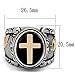 FlameReflection Stainless Steel Men Multi-Color Christian Holy Cross Lord's Prayer Ring catholic Religious Bible Verse Band Sz 10