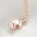Godyce Rose Gold Boxing Gloves Pendant Necklace for Women Men Girl - Jewelry