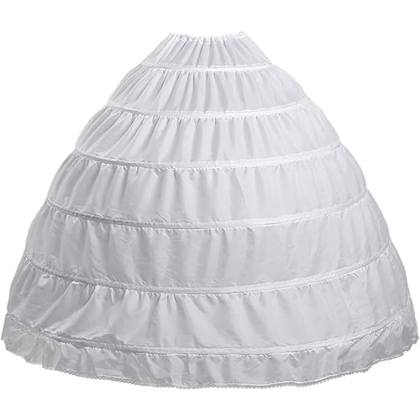 5-Hoop Pettiskirt Crinoline Underskirt For Ball Gown, Quinceanera, Or Wedding Dresses 5 thumbnail image