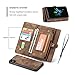 AKHVRS iPhone Xs Wallet Case,Handmade Premium Cowhide Leather Wallet Case & Zipper Wallet Case Cover [Magnetic Closure] Detachable Magnetic Case with Card Slots for 5.8