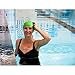Waterproof Extra Large Swim Caps for Long Hair - Silicone Swimming Cap Dreadlocks Women & Ladies That Keeps Hair Dry (Green)