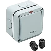 Waterproof Wall Push Button Release Switch, Surface Mounted Gate Opener | Wired Release Switch, Garage Door Opener, Door Access Control System, Outdoor Switch