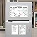 Magnetic Dry Erase Whiteboard Calendar - 11x17 Inches - Large Premium Reusable Board for Refrigerator - Weekly Kitchen Fridge Planner & Smart Atomic Habit Organizer
