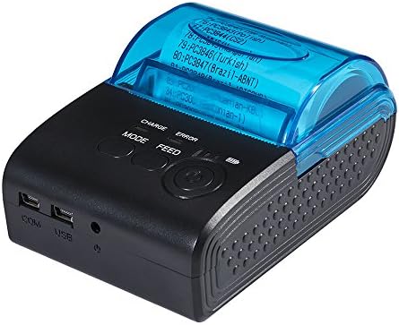 Portable Thermal Receipt Printer 58mm Mobile POS Printer Compatible with ESC / POS Print Commands Set Support USB + Bluetooth Interface