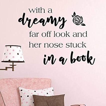 Inspired By Beauty And The Beast Wall Decal Sticker Dreamy Look Nose In Book