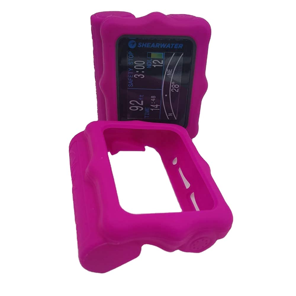 SHAMROCK HEALTH Silicone Protective Cover for Shearwater Perdix Diving Computer (Pink)