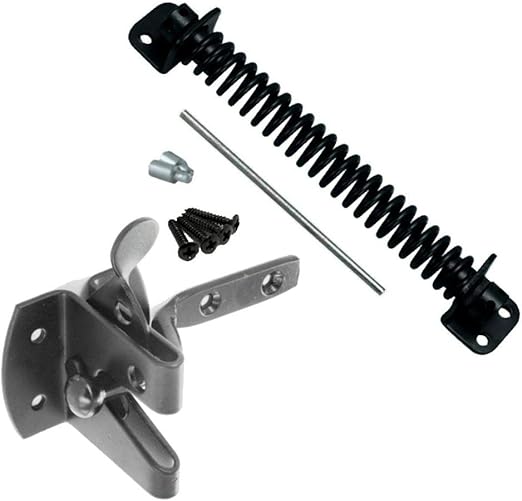 Linx® Adjustable Garden Gate Spring Closer, 260mm, Black Powder Coated