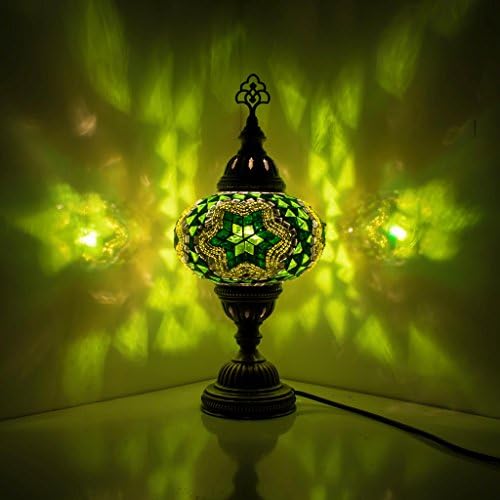 Handmade Authentic Moroccan Style Turkish Mosaic Table Lamp Lighting Large Size