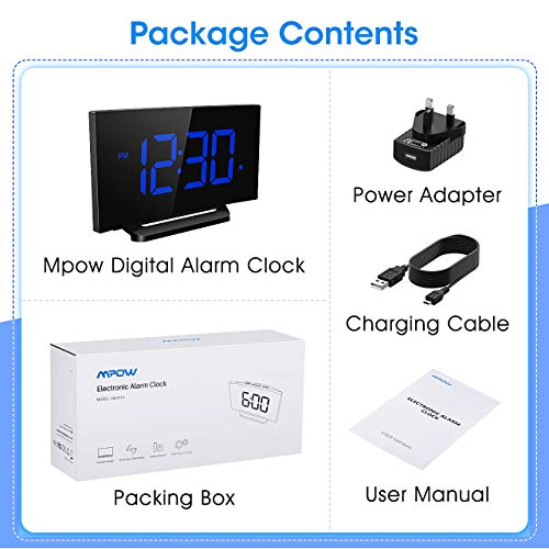 Mpow Digital Alarm Clock[Brightness Upgraded], Digital Clock Bedside