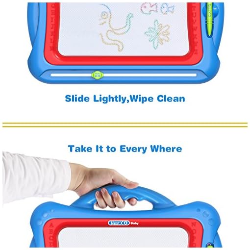Magnetic Drawing Board for Kids, Geekper 16 Inch Magnet Drawing Pad with 5 Stamps, Educational Writing Painting Pad… - Image 5