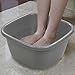 Begale 2-Pack Large Wash Basin/Dish Pan, 18 Quart (Gray)