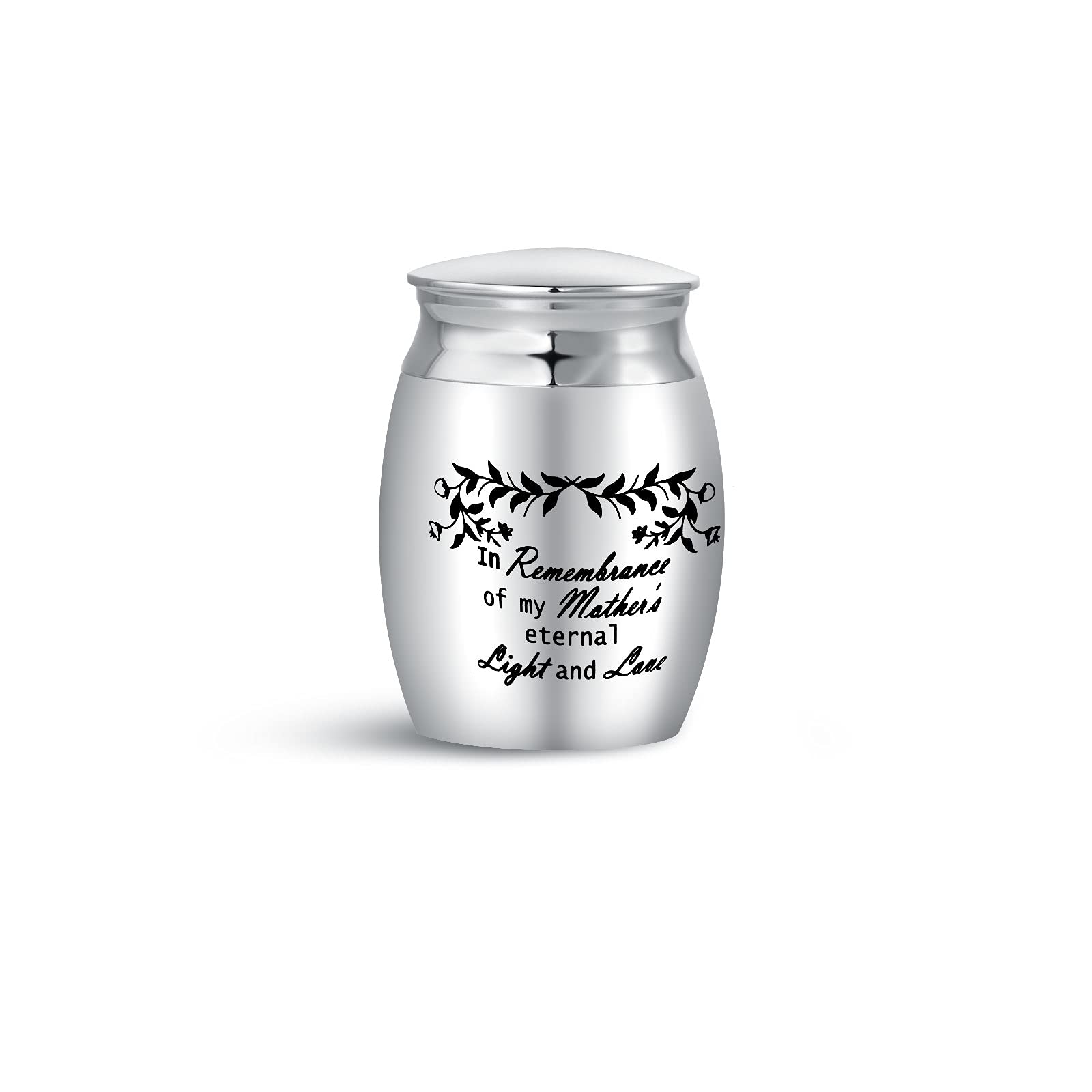 KunBead Jewelry Mum Mini Small Cremation Urns for Human Ashes Adult Holder Urn Mini Keepsake Decorative Memorial of Mother