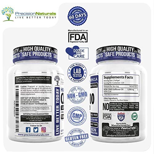CLA Safflower Oil for Weight Loss, 1500/3000mg Conjugated Linoleic Acid