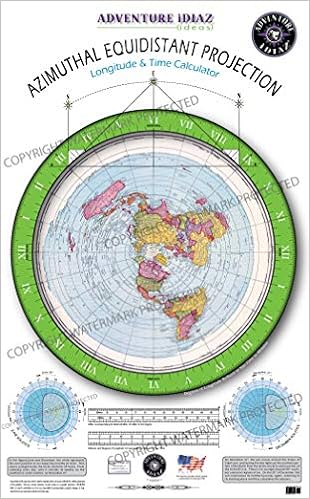 Azimuthal Equidistant Projection Map Azimuthal Equidistant Projection Of The World - Flat Earth Map (No Dial  Arms Or Instructions): Adventure Idiaz, Adventure Idiaz, Adventure Idiaz:  9780998103754: Amazon.com: Books